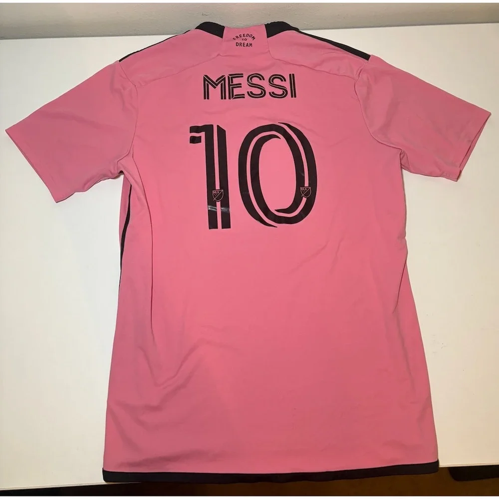 Adidas Lionel Messi Inter Miami CF Jersey Pink JE9741 Men's Size XL